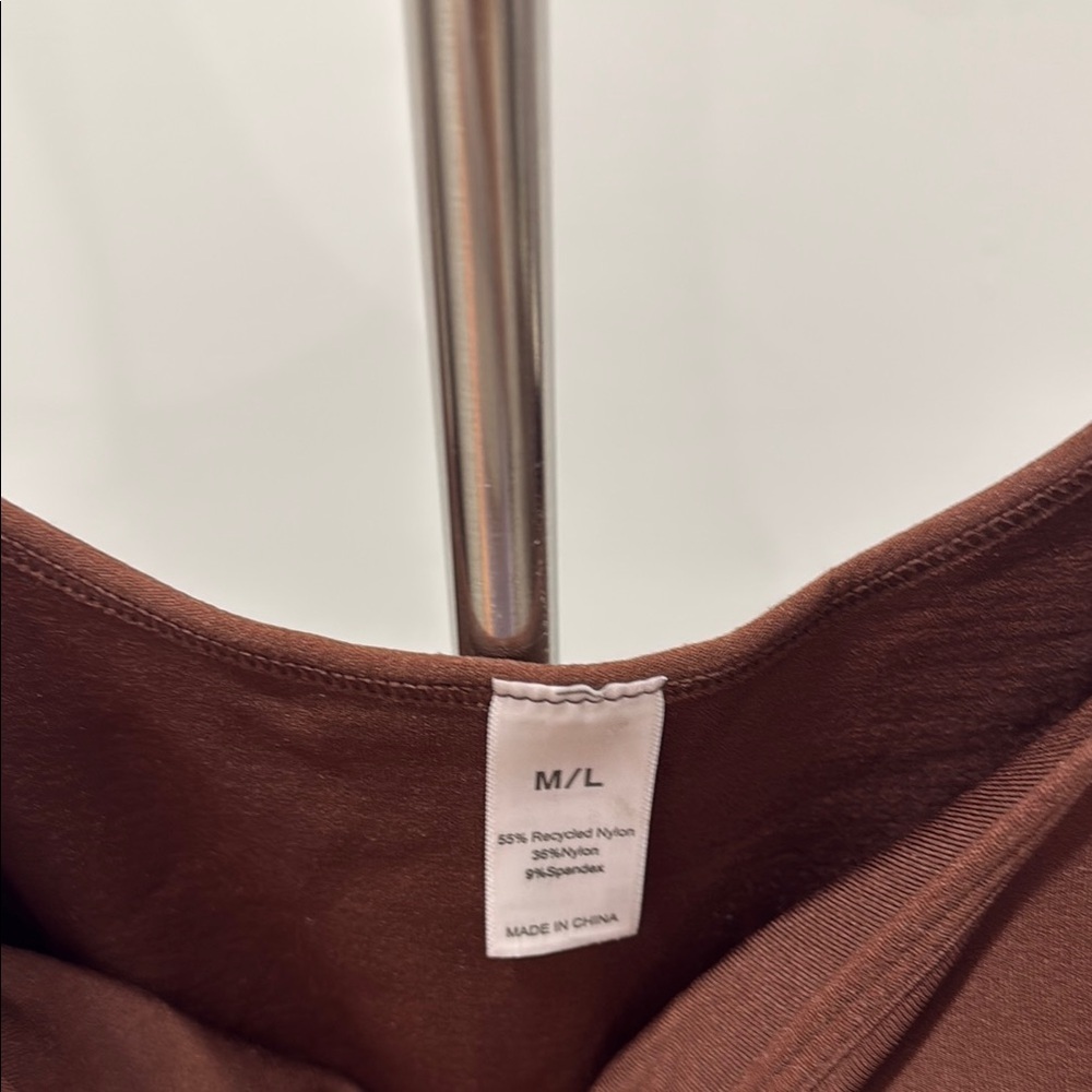 Women's Brown Sleeveless Dress - Picture 4 of 9